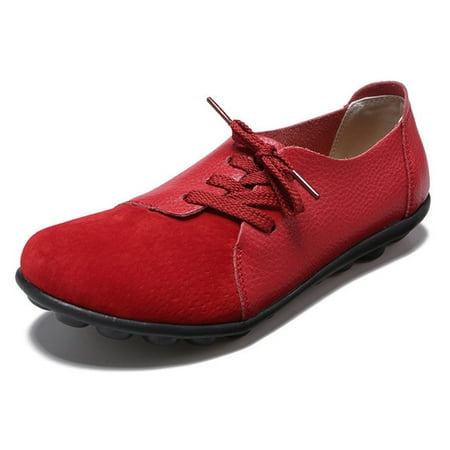 Large Size Women Casual Loafers Soft Lightweight Splicing Leather Lace Up Flats Loafers Shoes New
Large Size Women Casual Loafers Soft Lightweight Splicing Leather Lace Up Flats Loafers Shoes New
