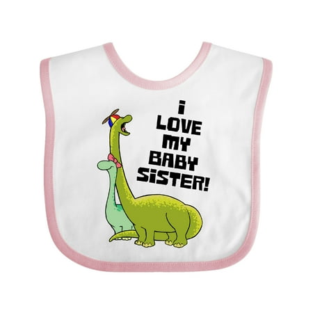 Inktastic I Love My Baby Sister with Baby Brontosauruses Gift Baby Boy or Baby Girl Bib
Inktastic I Love My Baby Sister with Baby Brontosauruses Gift Baby Boy or Baby Girl Bib