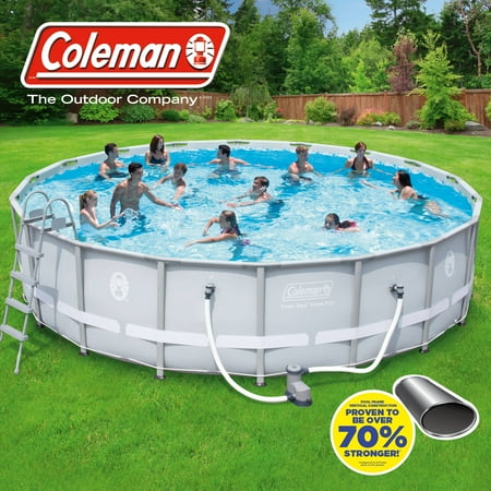 coleman 18ft pool setup