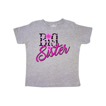 Inktastic Big Sister with polka dots Gift Toddler Toddler Girl T-Shirt