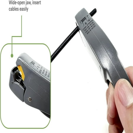 Efficient Professional Adjustable G-322S3 Enhanced Easy-to-Operate Rotary RF Coaxial Cable Wire Stripping Tool - Designed for Professional Cable Preparation - Accurate Stripping for Effor
Efficient Professional Adjustable G-322S3 Enhanced Easy-to-Operate Rotary RF Coaxial Cable Wire Stripping Tool - Designed for Professional Cable Preparation - Accurate Stripping for Effor