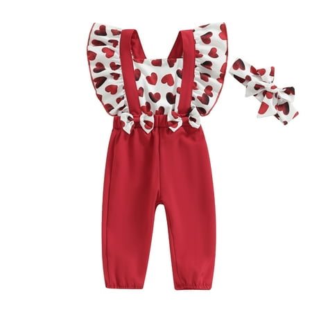 Multitrust Baby Girl Romper Suit Fly Sleeve Square Neck Heart Print Casual Long Romper Headband
Multitrust Baby Girl Romper Suit Fly Sleeve Square Neck Heart Print Casual Long Romper Headband