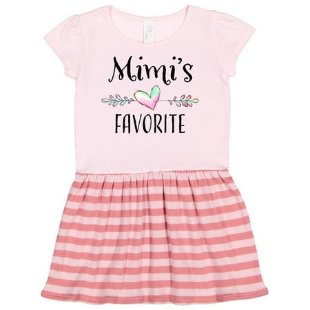Inktastic Mimi s Favorite- Heart Grandchild Gift Toddler Girl Dress