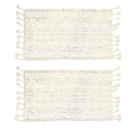 NUOLUX 2Pcs French Lace Table Mat Ins Style Table Cover Western Food Place Mat (White)
NUOLUX 2Pcs French Lace Table Mat Ins Style Table Cover Western Food Place Mat (White)