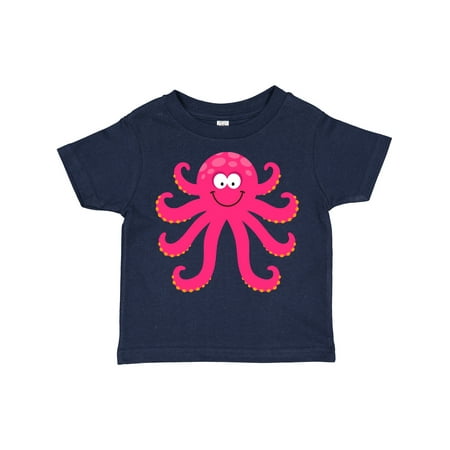 Inktastic Octopus Sea Creature Pink Girls Gift Toddler Toddler Girl T-Shirt