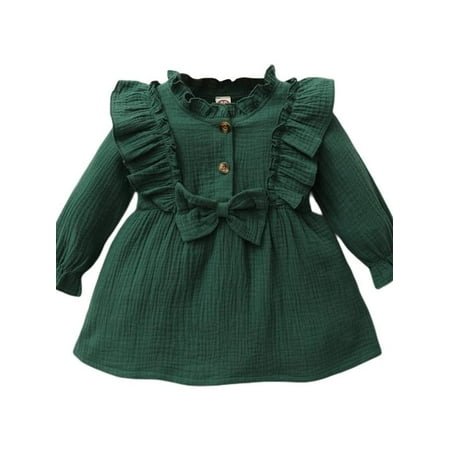 Topumt 3M-3Y Toddler Baby Girl Ruffle Dress Princess Long Sleeve Cotton Linen Skirt Outfit
Topumt 3M-3Y Toddler Baby Girl Ruffle Dress Princess Long Sleeve Cotton Linen Skirt Outfit