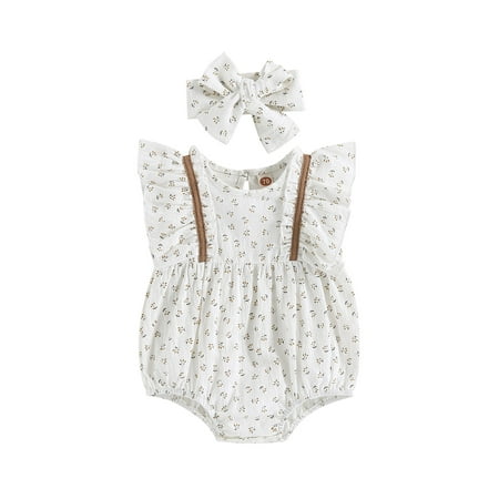 Lovely Summer Newborn Baby Girl Romper Clothes Princess Infant Girl Elegant Rainbow/Floral Print Jumpsuits Headwear
Lovely Summer Newborn Baby Girl Romper Clothes Princess Infant Girl Elegant Rainbow/Floral Print Jumpsuits Headwear