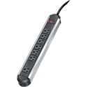 1 PC-7 Outlet Metal Power Strip with 12 Cord - 3-prong - 7 x AC Power - 12 ft Cord - Silver Black
1 PC-7 Outlet Metal Power Strip with 12 Cord - 3-prong - 7 x AC Power - 12 ft Cord - Silver Black