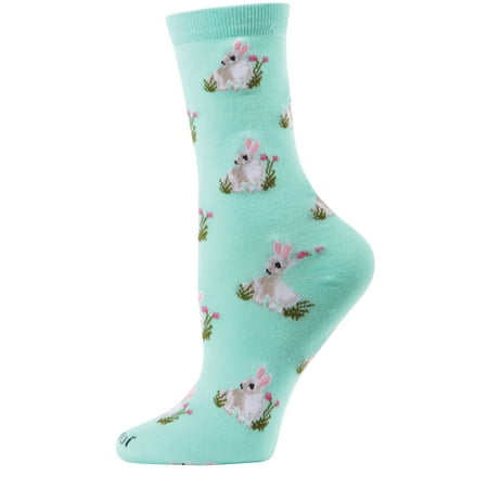 MeMoi Rabbits Bamboo Blend Crew Socks - Mens - Male