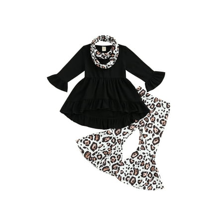 TheFound Toddler Baby Girls 3Pcs Clothes Flare Long Sleeve Ruffle Dress Tops Leopard Pants Scarf Outfits
TheFound Toddler Baby Girls 3Pcs Clothes Flare Long Sleeve Ruffle Dress Tops Leopard Pants Scarf Outfits