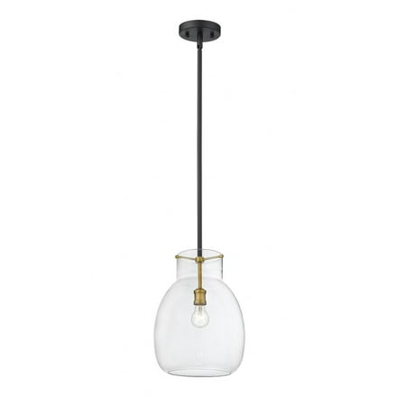 1 Light Mini Pendant in Retro Style 12 inches Wide By 16 inches High-Matte Black/Brushed Nickel Finish Bailey Street Home 372-Bel-4185792
1 Light Mini Pendant in Retro Style 12 inches Wide By 16 inches High-Matte Black/Brushed Nickel Finish Bailey Street Home 372-Bel-4185792