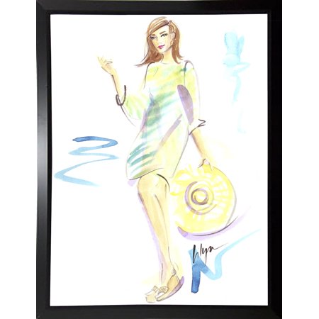 Just Beachy-JENLIL115127 Print 9.75"x7.25" by Jennifer Lilya in a Budget Saver