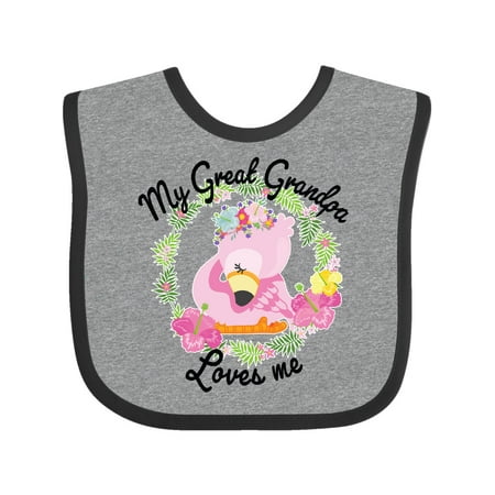 Inktastic Baby Flamingo My Great Grandpa Loves Me with Flower Wreath Gift Baby Boy or Baby Girl Bib
Inktastic Baby Flamingo My Great Grandpa Loves Me with Flower Wreath Gift Baby Boy or Baby Girl Bib