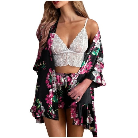 Lingerie For Women Satin Silk Pajamas Nightdress Lingerie Robes Underwear Sleepwear
Lingerie For Women Satin Silk Pajamas Nightdress Lingerie Robes Underwear Sleepwear