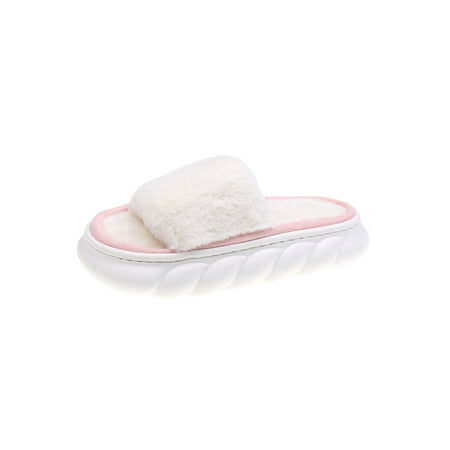 Woobling Women Comfort Plush Slipper Platform Fluffy Slides Home Slip On Wide Strap Pink 8.5-9
Woobling Women Comfort Plush Slipper Platform Fluffy Slides Home Slip On Wide Strap Pink 8.5-9