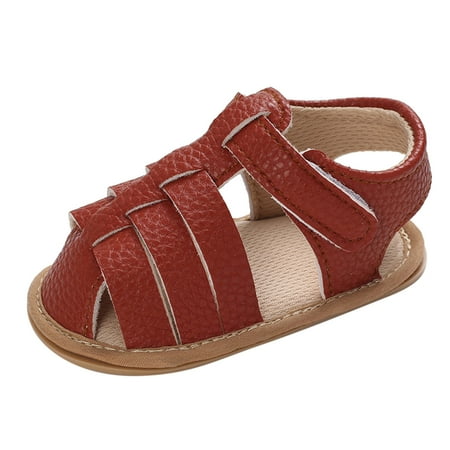 Spring And Summer Children Baby Toddler Shoes Boys And Girls Sandals Round Toe Flat Bottom Light Hook Loop Solid Color Roman Style
Spring And Summer Children Baby Toddler Shoes Boys And Girls Sandals Round Toe Flat Bottom Light Hook Loop Solid Color Roman Style