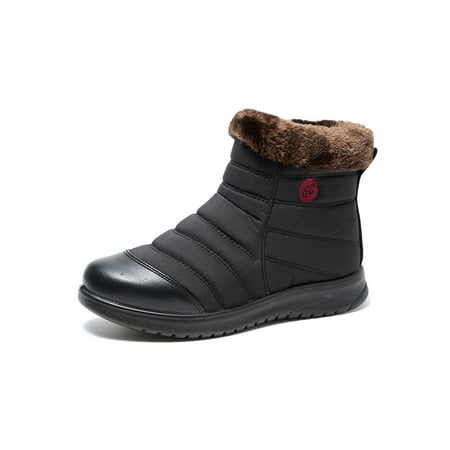 Eloshman Womens Winter Shoes Zip Up Snow Boots Round Toe Fuzzy Booties Walking Warm Plush Lining Ankle Bootie Comfortable Comfort Shoe Black 7.5
Eloshman Womens Winter Shoes Zip Up Snow Boots Round Toe Fuzzy Booties Walking Warm Plush Lining Ankle Bootie Comfortable Comfort Shoe Black 7.5