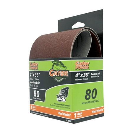 Ali Industries 3191 80 Grit Bi-Directional Sanding Belt - 4 x 36 in
