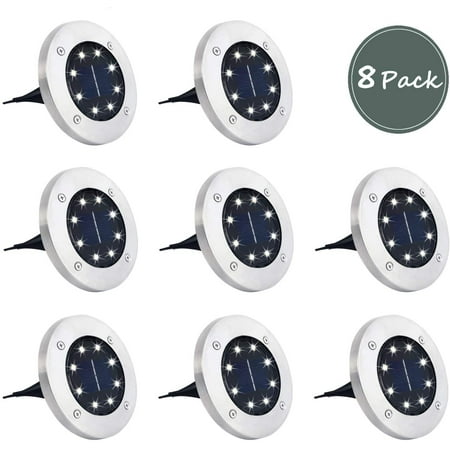 Solar Ground Lights 8 LED Solar Powered Disk Lights Outdoor Waterproof Garden Landscape Lighting for Yard Deck Lawn Patio Pathway Walkway (8 Pack White)
Solar Ground Lights 8 LED Solar Powered Disk Lights Outdoor Waterproof Garden Landscape Lighting for Yard Deck Lawn Patio Pathway Walkway (8 Pack White)