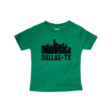 Inktastic Dallas Texas City Skyline with Grunge Gift Baby Boy or Baby Girl T-Shirt