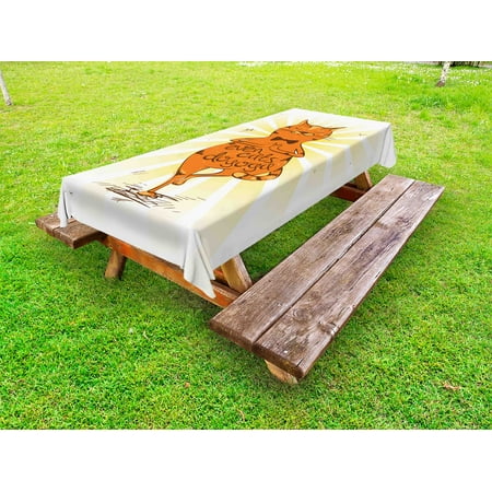 Yoga Outdoor Tablecloth Peaceful Cat with a Motivational Phrase Asana Balance Position Relaxation Decorative Washable Fabric Picnic Tablecloth 58 X 120 Inches Orange Yellow Brown by Ambesonne
Yoga Outdoor Tablecloth Peaceful Cat with a Motivational Phrase Asana Balance Position Relaxation Decorative Washable Fabric Picnic Tablecloth 58 X 120 Inches Orange Yellow Brown by Ambesonne