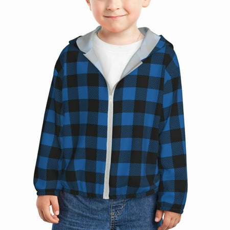 Zeuib Blue Black Plaid Print Girls & Boys Sun Protection Hoodie with UPF 50+ Children’s Quick-Dry Jacket Perfect for Outdoor Activities-3 Years
Zeuib Blue Black Plaid Print Girls & Boys Sun Protection Hoodie with UPF 50+ Children’s Quick-Dry Jacket Perfect for Outdoor Activities-3 Years