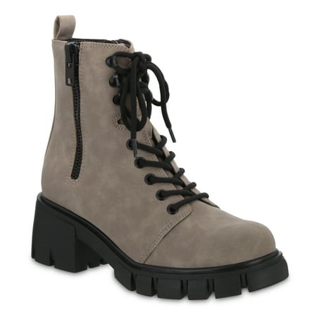 MIA Women s Skailar Lug Sole Lace Up Boot