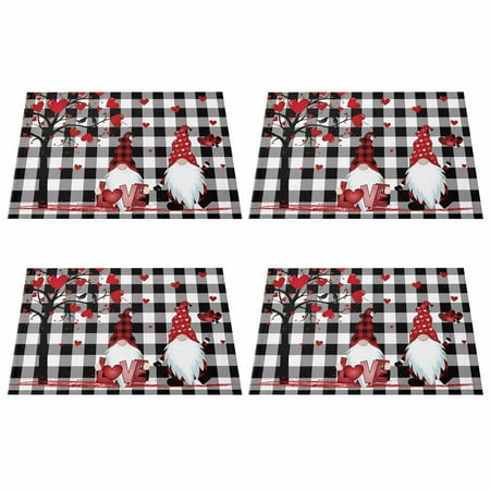 4Pcs Happy Valentines Day Placemat Truck Gnome Wood Grain Striped Printed Heat-Insulated Waterproof Non-Slip Table Mat
4Pcs Happy Valentines Day Placemat Truck Gnome Wood Grain Striped Printed Heat-Insulated Waterproof Non-Slip Table Mat