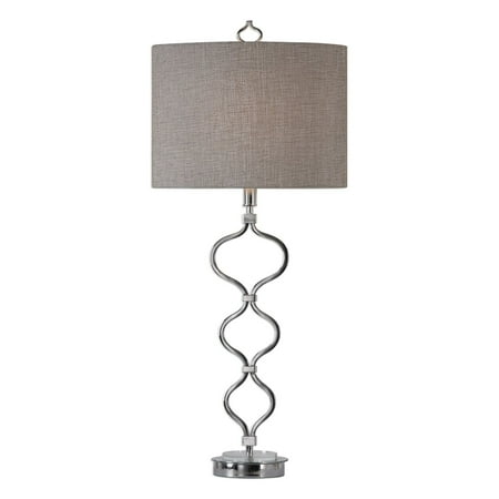 Uttermost 27539-1 Crystal Accents Serpico 1 Light 32" Tall Table Lamp