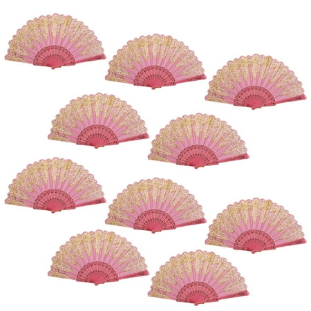 Uposao 10 Pieces Hand Folding Fan Gold Powder Dance Fan Handheld Folding Fans for Women Festival Fan Gift Silk Cloth Craft Fan Folding Fan Pink
Uposao 10 Pieces Hand Folding Fan Gold Powder Dance Fan Handheld Folding Fans for Women Festival Fan Gift Silk Cloth Craft Fan Folding Fan Pink