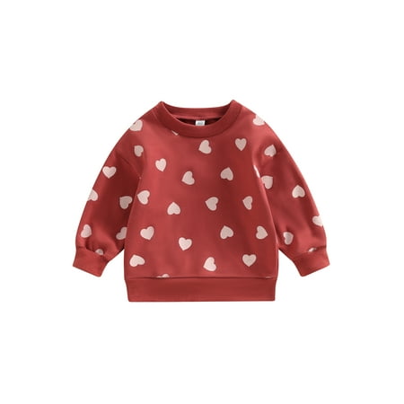 PDYLZWZY Toddler Baby Boy Girl Fall Clothes Long Sleeve Valentine s Day Sweatshirt Kids Casual Pullover Shirt Top 2-3 Years
PDYLZWZY Toddler Baby Boy Girl Fall Clothes Long Sleeve Valentine s Day Sweatshirt Kids Casual Pullover Shirt Top 2-3 Years