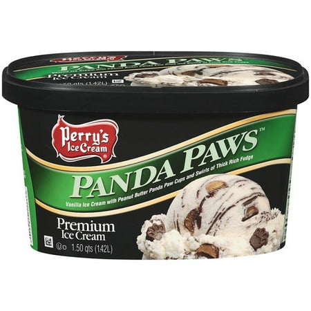 Perry's Ice Cream Panda Paws Premium Ice Cream, 1.5 qt - Walmart.com