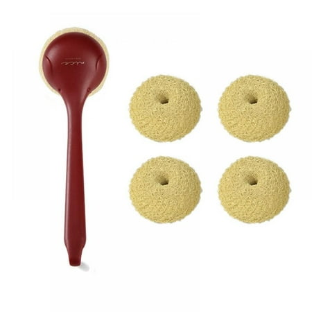 Dish Brush with Long Handle for Cleaning Dishes Pots Pan Sink Bathroom with 4 Replace Brush Heads
Dish Brush with Long Handle for Cleaning Dishes Pots Pan Sink Bathroom with 4 Replace Brush Heads