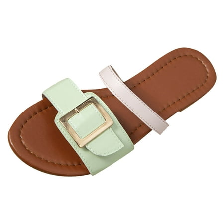 Youmylove Women Slide Slippers Fashion Summer Simple Flat Bottom Large Size Comfortable Non-Slip Versatile Shoes Comfort Cozy Leisure Daily Walking
Youmylove Women Slide Slippers Fashion Summer Simple Flat Bottom Large Size Comfortable Non-Slip Versatile Shoes Comfort Cozy Leisure Daily Walking