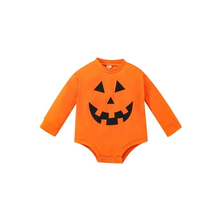 JYYYBF Newborn Baby Boys Girls Halloween Romper Funny Smiling Pumpkin Long Sleeve Bodysuit Oversized Pullover Fall Winter Clothes Orange 6-12 Months
JYYYBF Newborn Baby Boys Girls Halloween Romper Funny Smiling Pumpkin Long Sleeve Bodysuit Oversized Pullover Fall Winter Clothes Orange 6-12 Months