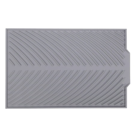 Silicone Dish Drying Mat Flume Folding Draining Mat Rectangle Drain Mat Drying Dishes Pad Heat Resistant Non-Slip Tray Gray
Silicone Dish Drying Mat Flume Folding Draining Mat Rectangle Drain Mat Drying Dishes Pad Heat Resistant Non-Slip Tray Gray