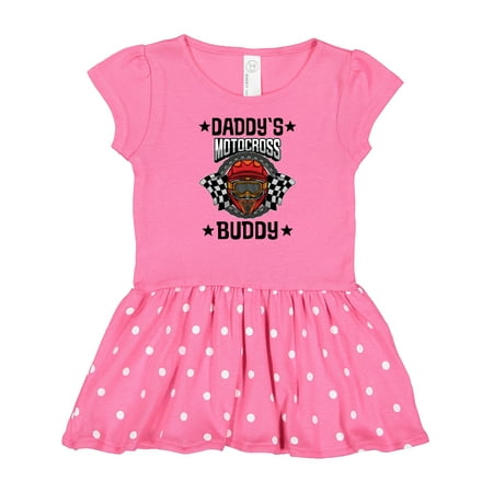 Inktastic Daddys Motocross Buddy BMX Gift Baby Girl Dress