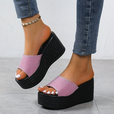 mtvxesu Summer Sandals Matsu Heel Thick Sole Slope Heel Women s Shoes Breathable Slip-on Beach Sandals Sandals for Women 2024 Beach Holiday Discount
mtvxesu Summer Sandals Matsu Heel Thick Sole Slope Heel Women s Shoes Breathable Slip-on Beach Sandals Sandals for Women 2024 Beach Holiday Discount