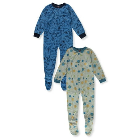 Mac Henry Boys 2-Pack Sleeper Coveralls - gray/blue 4 (Little Boys)