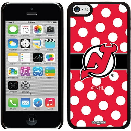 New Jersey Devils Polka Dots Design on iPhone 5c Thinshield Snap-On Case by Coveroo