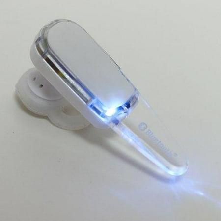 AGPtek White V4.0 Noise Cancel Wireless Bluetooth Headset Earpiece For Cell Phone\/ Laptop