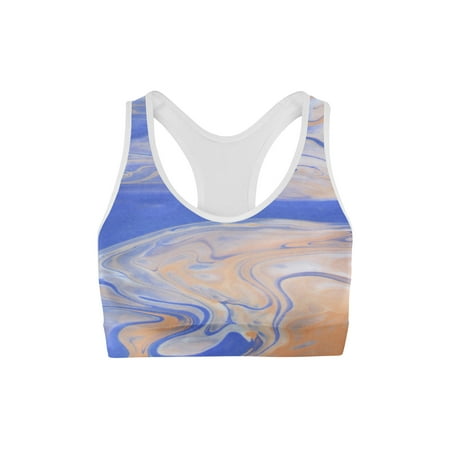 Kioki Fika Blue Liquid Sports Bra