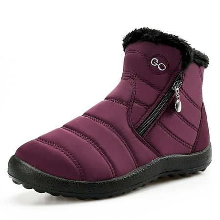 Womens Snow Boots Waterproof Ankle Boots Comfortable Keep Warm Winter Shoes for Women
Womens Snow Boots Waterproof Ankle Boots Comfortable Keep Warm Winter Shoes for Women