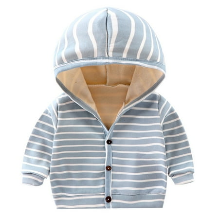 EHTMSAK Toddler Baby Boy Girl s Striped Thicken Coat Children Button Up Long Sleeve Fall Winter Jackets Fleece Hooded Outerwear Blue 1Y-6Y 80
EHTMSAK Toddler Baby Boy Girl s Striped Thicken Coat Children Button Up Long Sleeve Fall Winter Jackets Fleece Hooded Outerwear Blue 1Y-6Y 80
