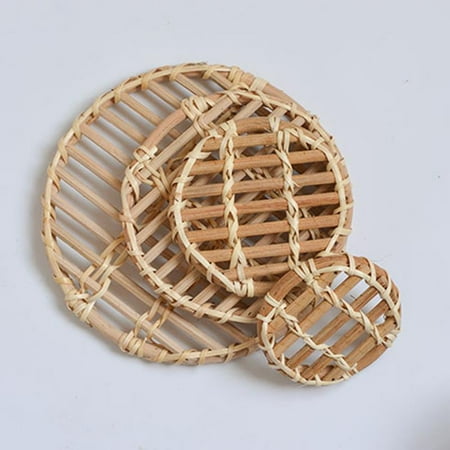 Kreigaven Round rattan meal desktop storage handmade bamboo woven creative small fresh -style heat insulation cup pot pad
Kreigaven Round rattan meal desktop storage handmade bamboo woven creative small fresh -style heat insulation cup pot pad