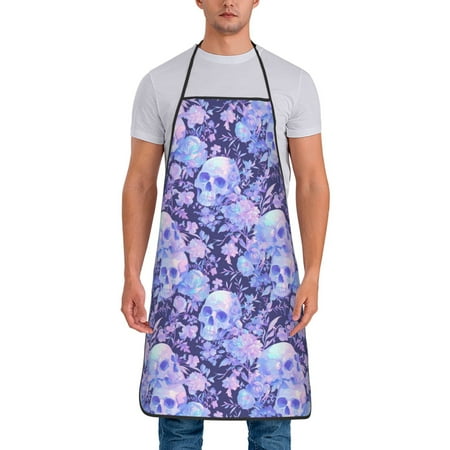 Jgfou flower crystal Skull Print Anti-fouling Apron for Men Women Waterproof Oil-Proof Kitchen Apron with Adjustable Straps Pocket and No-Pill No-Fade Fabric
Jgfou flower crystal Skull Print Anti-fouling Apron for Men Women Waterproof Oil-Proof Kitchen Apron with Adjustable Straps Pocket and No-Pill No-Fade Fabric