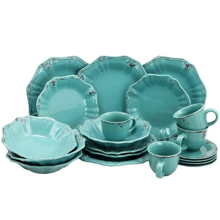 poder Fleur De Lys 20-Piece Dinnerware Set in Turquoise