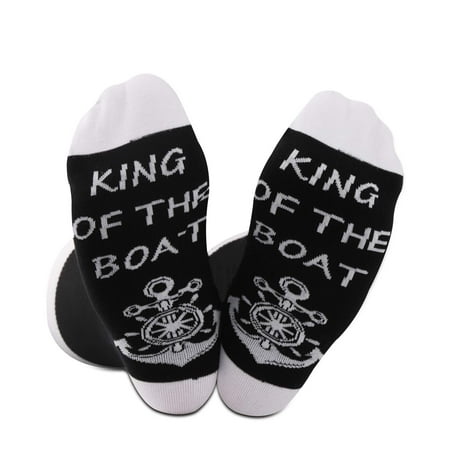 Queen Of The Boat Boating Lover Gift Novelty Nautical Sailing Gift King of The Boat Socks for Men Women (Boat King)
Queen Of The Boat Boating Lover Gift Novelty Nautical Sailing Gift King of The Boat Socks for Men Women (Boat King)