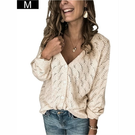 BESTHUA Hollow V-neck Long-sleeved Single-breasted Cardigan Knitwear Top for Women
BESTHUA Hollow V-neck Long-sleeved Single-breasted Cardigan Knitwear Top for Women