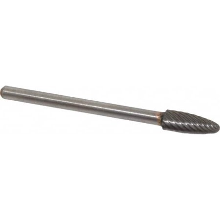 Atrax 3/16 Cut Diam 1/8 Shank Diam Carbide Single Cut Tree Burr with Radius Radius End 1-1/2 OAL 1/2 LOC
Atrax 3/16 Cut Diam 1/8 Shank Diam Carbide Single Cut Tree Burr with Radius Radius End 1-1/2 OAL 1/2 LOC